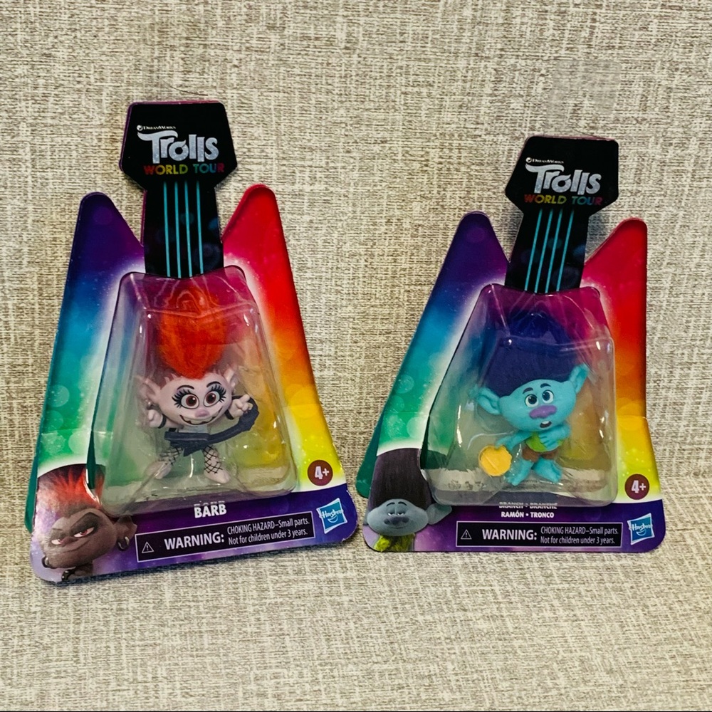 Trolls World Tour Figurine Set of 2 NEW